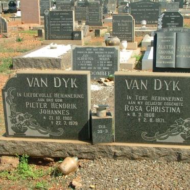 DYK Pieter Hendrik Johannes, van 1902-1979 &amp; Rosa Christina 1906-1971