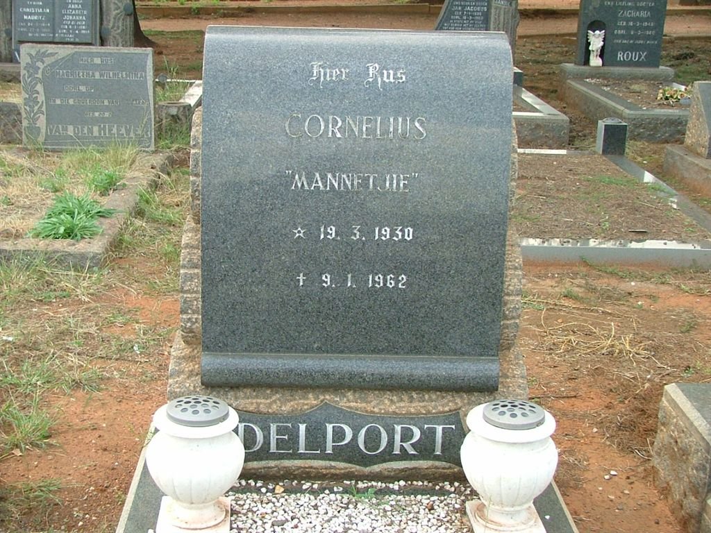 DELPORT  Cornelius 1930-1962