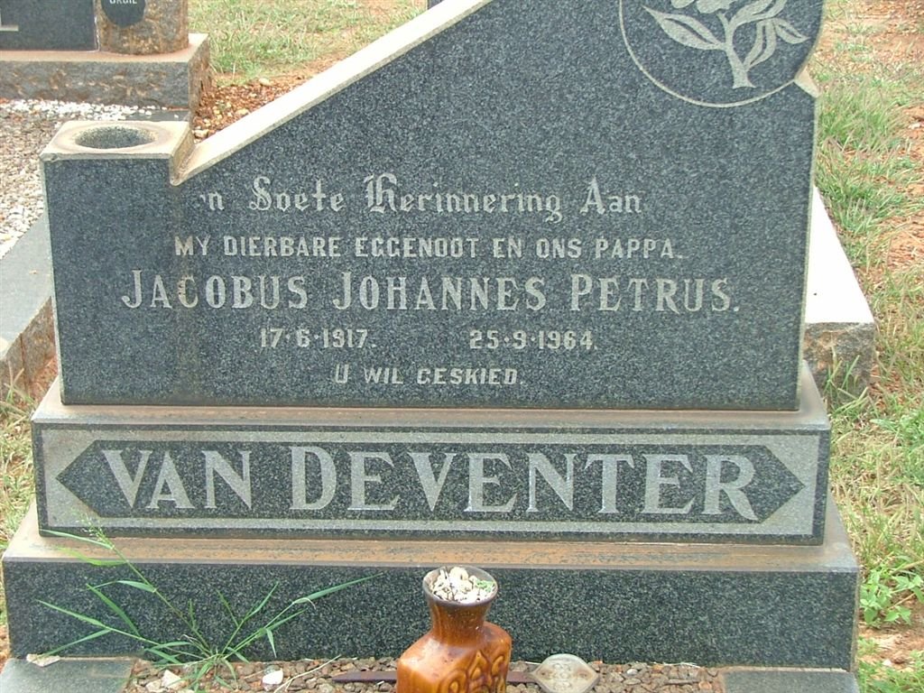 DEVENTER Jacobus Johannes Petrus, van 1917-1964