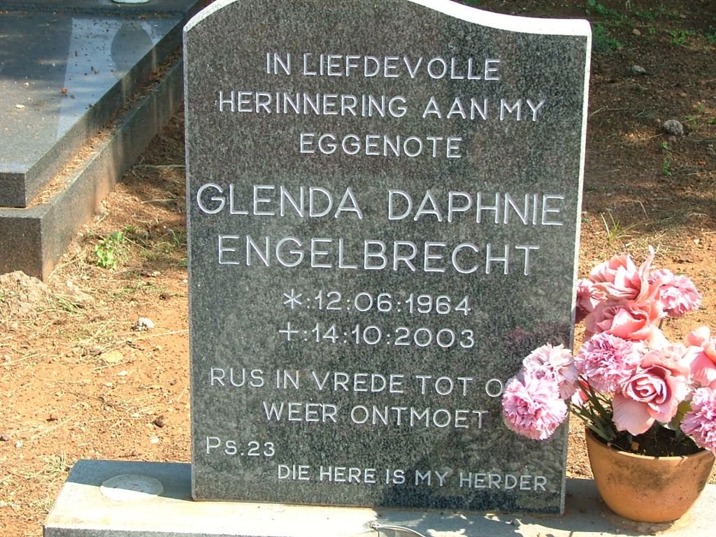 ENGELBRECHT Glenda Daphnie 1964-2003