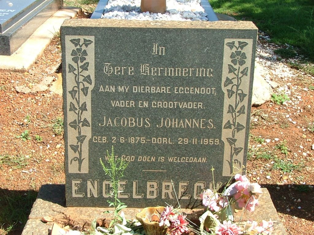 ENGELBRECHT Jacobus Johannes 1875-1959