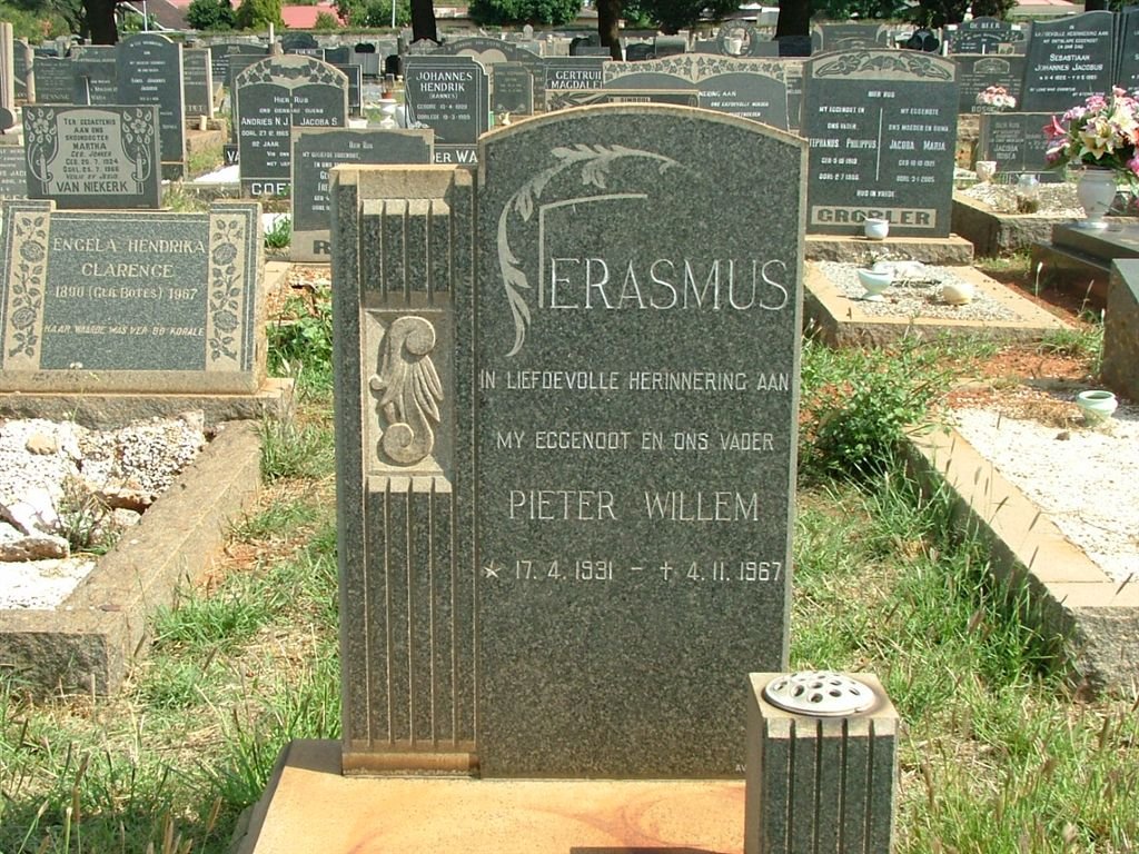 ERASMUS Pieter Willem 1931-1967