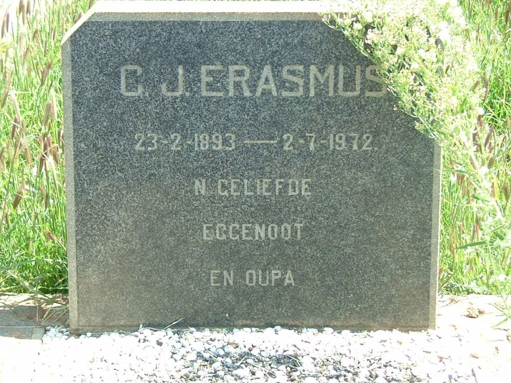 ERASMUS C.J. 1893-1972