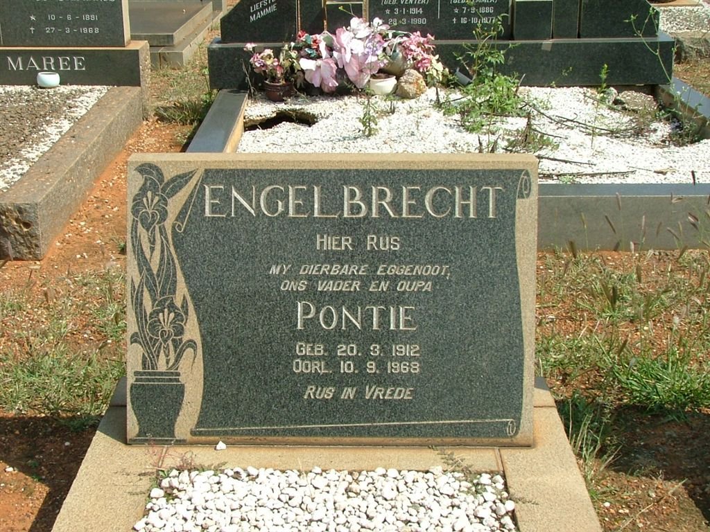 ENGELBRECHT Pontie 1912-1968