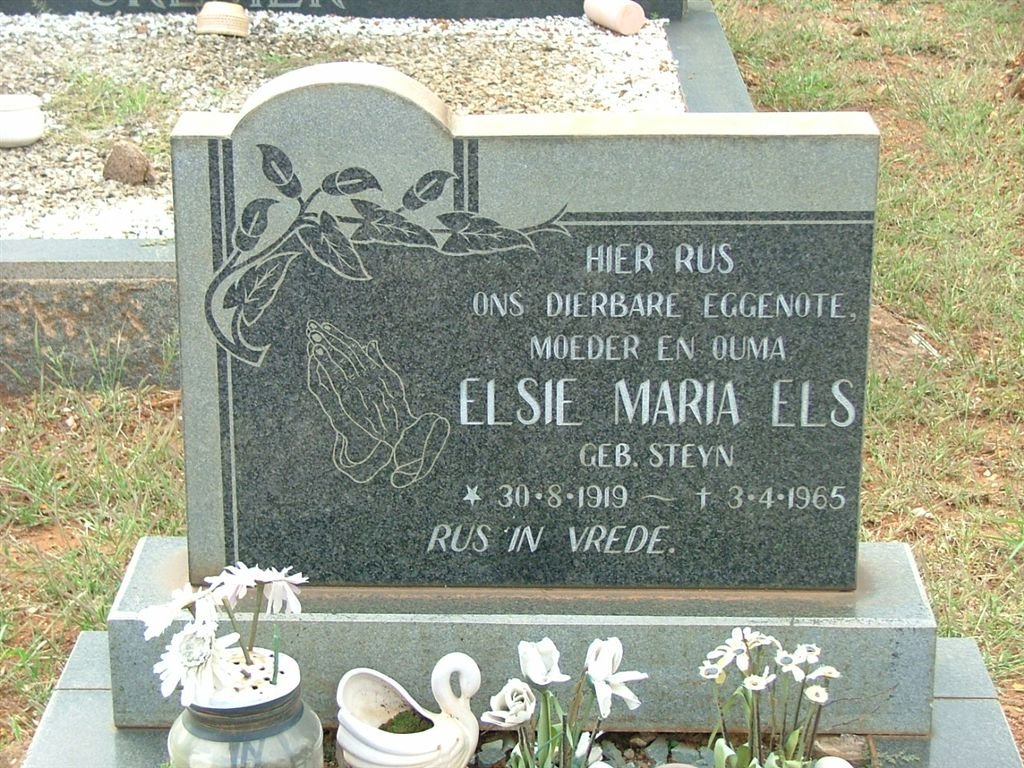 ELS Elsie Maria nee STEYN 1919-1965