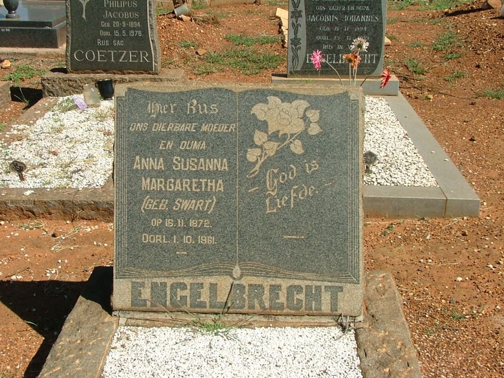 ENGELBRECHT Anna Susanna Margaretha nee SWART 1872-1961