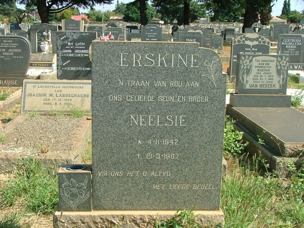 ERSKINE Neelsie 1942-1967