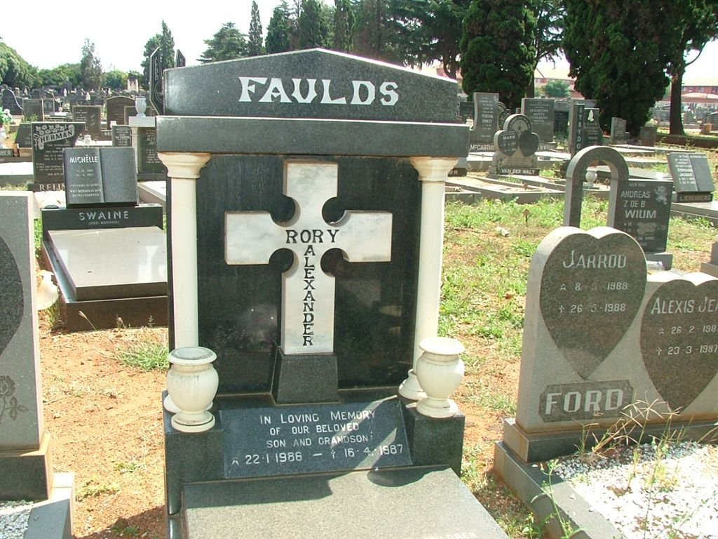 FAULDS Rory Alexander 1986-1987
