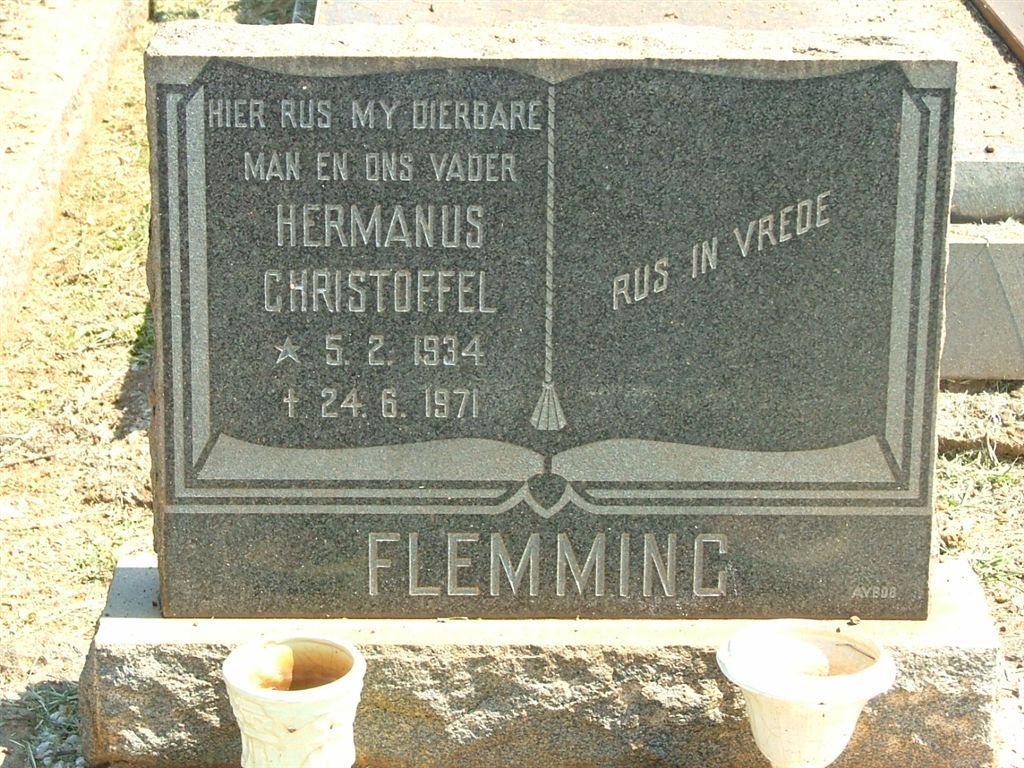 FLEMMING Hermanus Christoffel 1934-1971