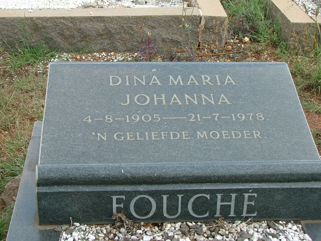 FOUCHÉ Dina Johanna 1905-1978