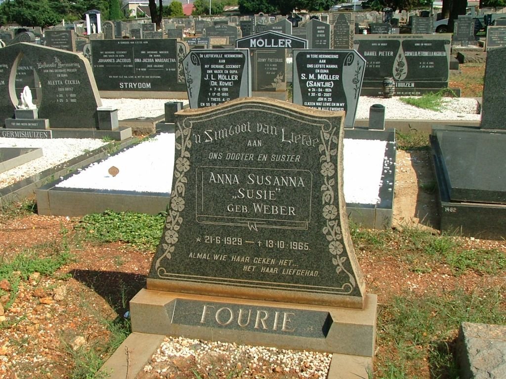 FOURIE Anna Susanna WEBER 1929-1965