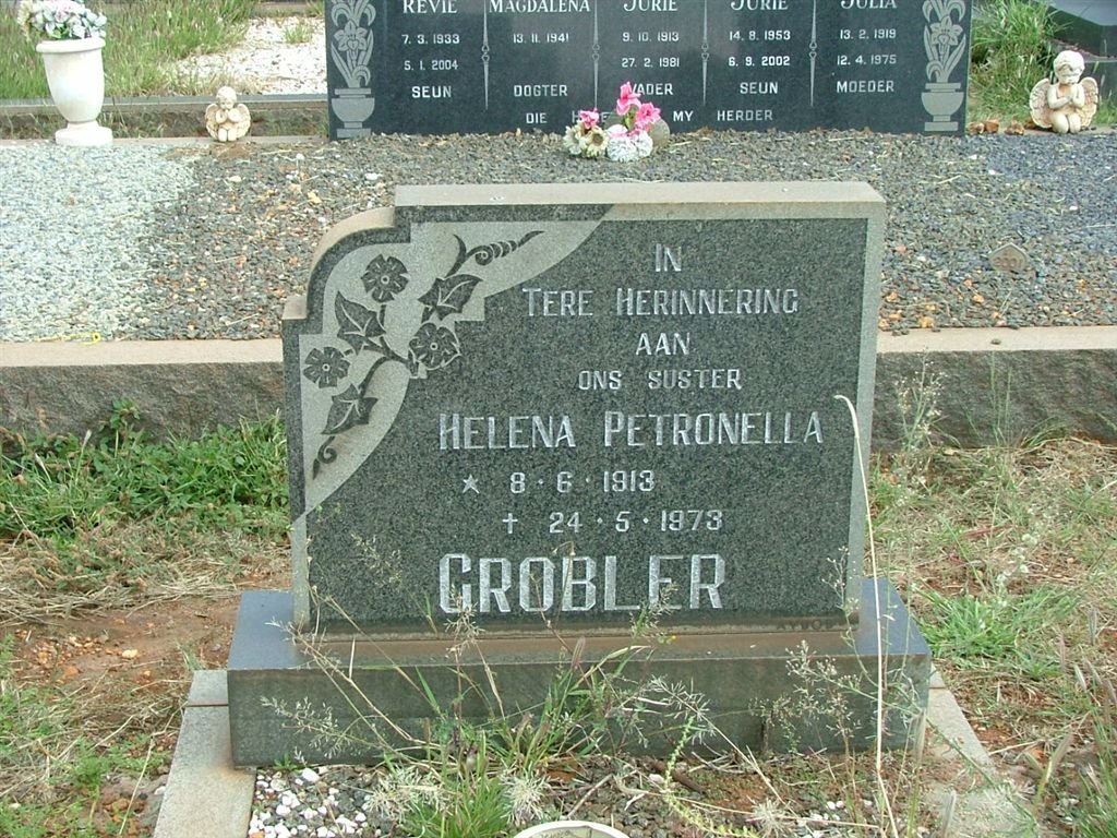 GROBLER Helena Petronella 1913-1973