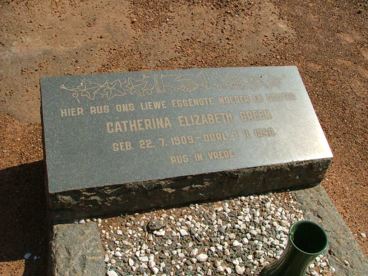 GREEN Catherina Elizabeth 1909-1940