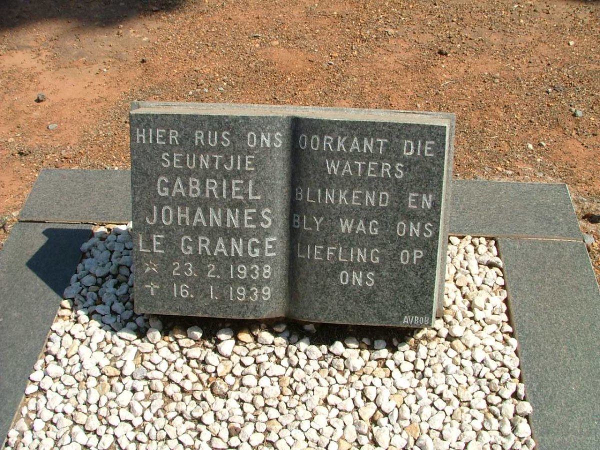 GRANGE Gabriel Johannes, le 1938-1939