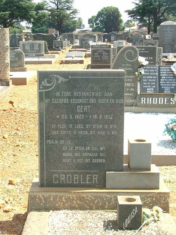 GROBLER Gert 1923-1972