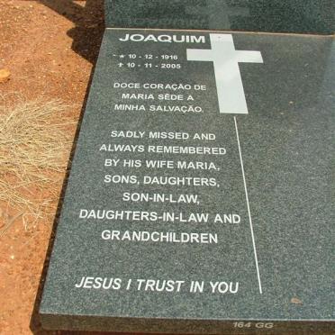 GOUVEIA Joaquim, Homem de 1916-2005