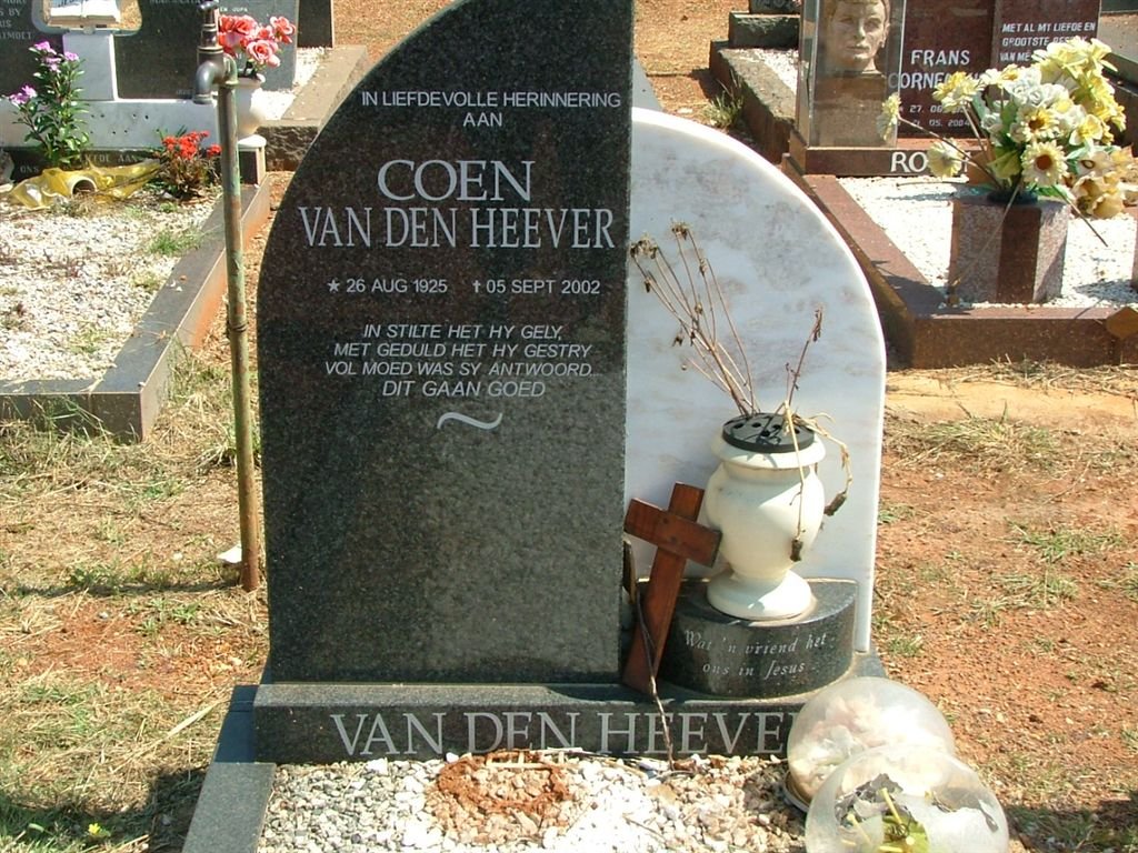 HEEVER Coen, van den 1925-2002