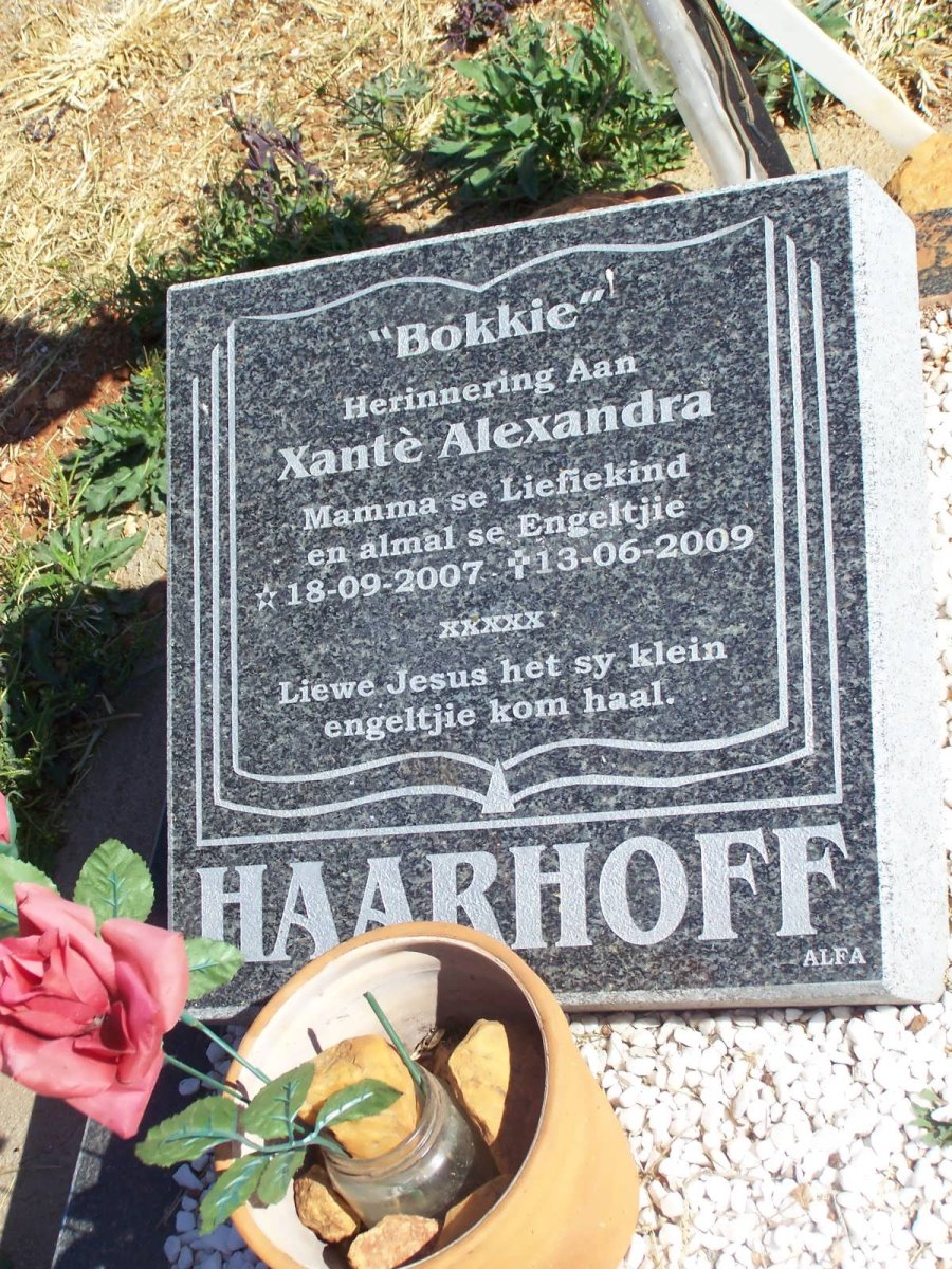 HAARHOFF Xantè Alexandra 2007-2009