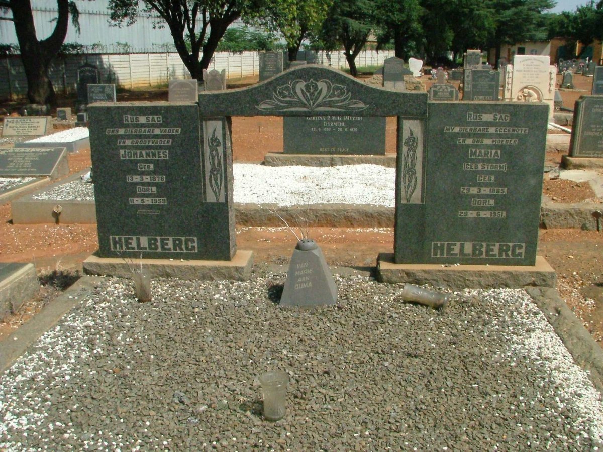 HELBERG Johannes 1878-1959  &amp; Maria STORM 1885-1951