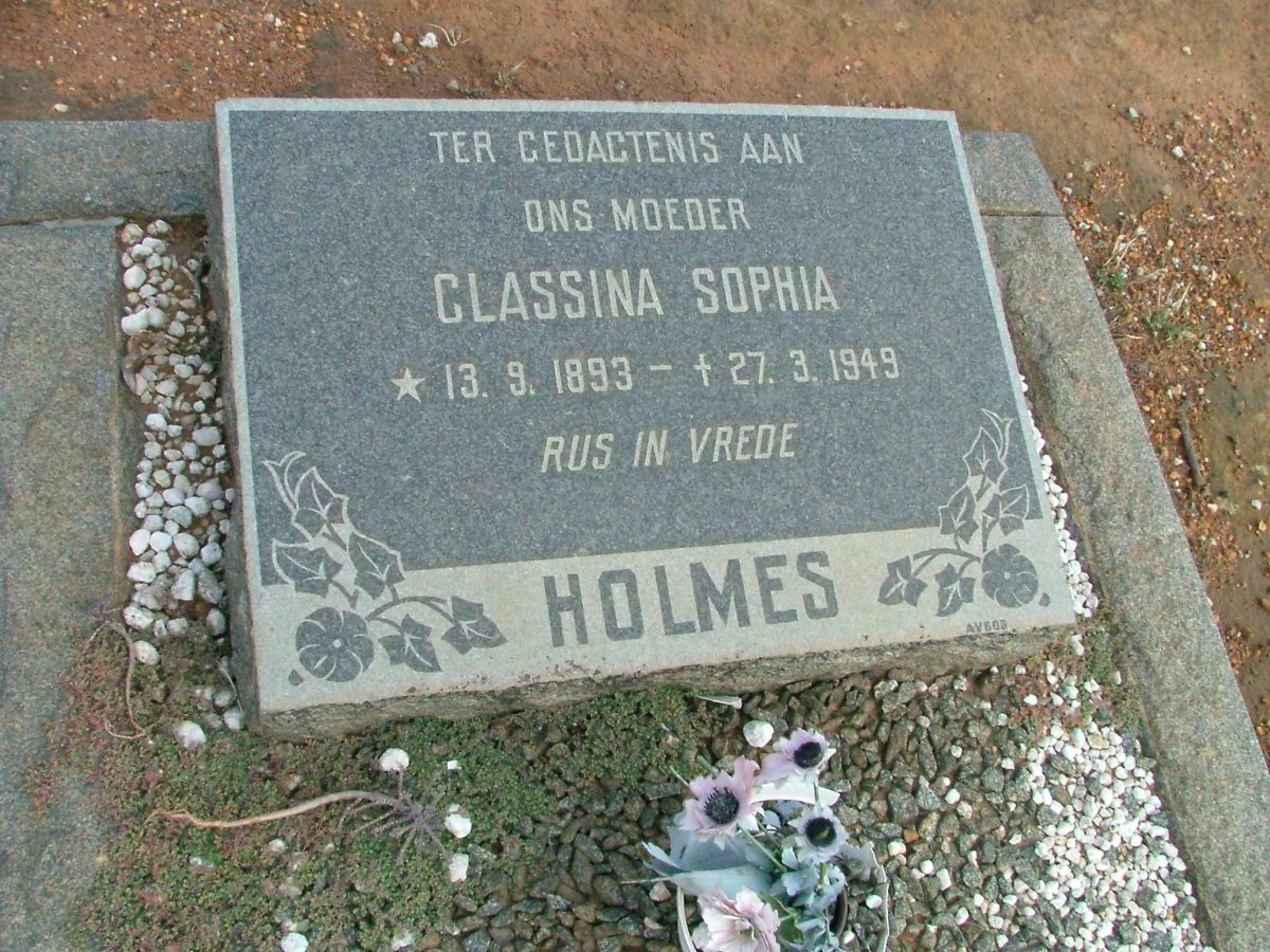 HOLMES Classina Sophia 1893-1949