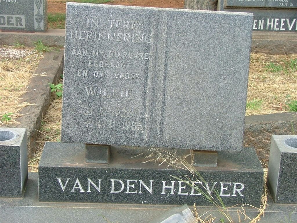 HEEVER Willie, van den 1926-1985