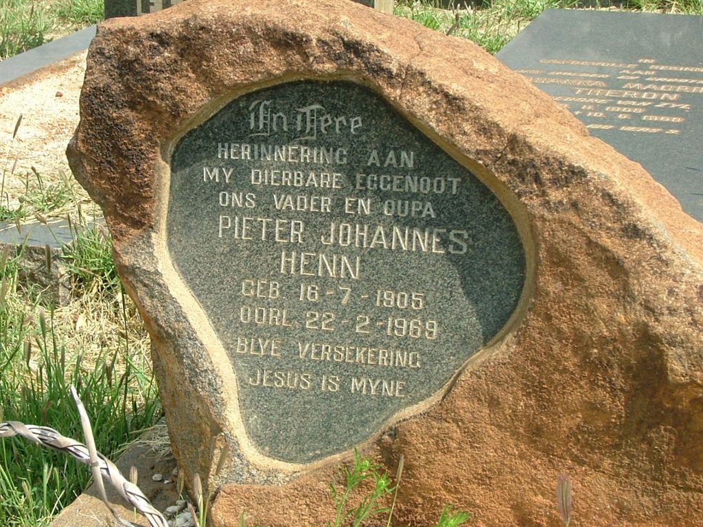 HENN Pieter Johannes 1905-1969 