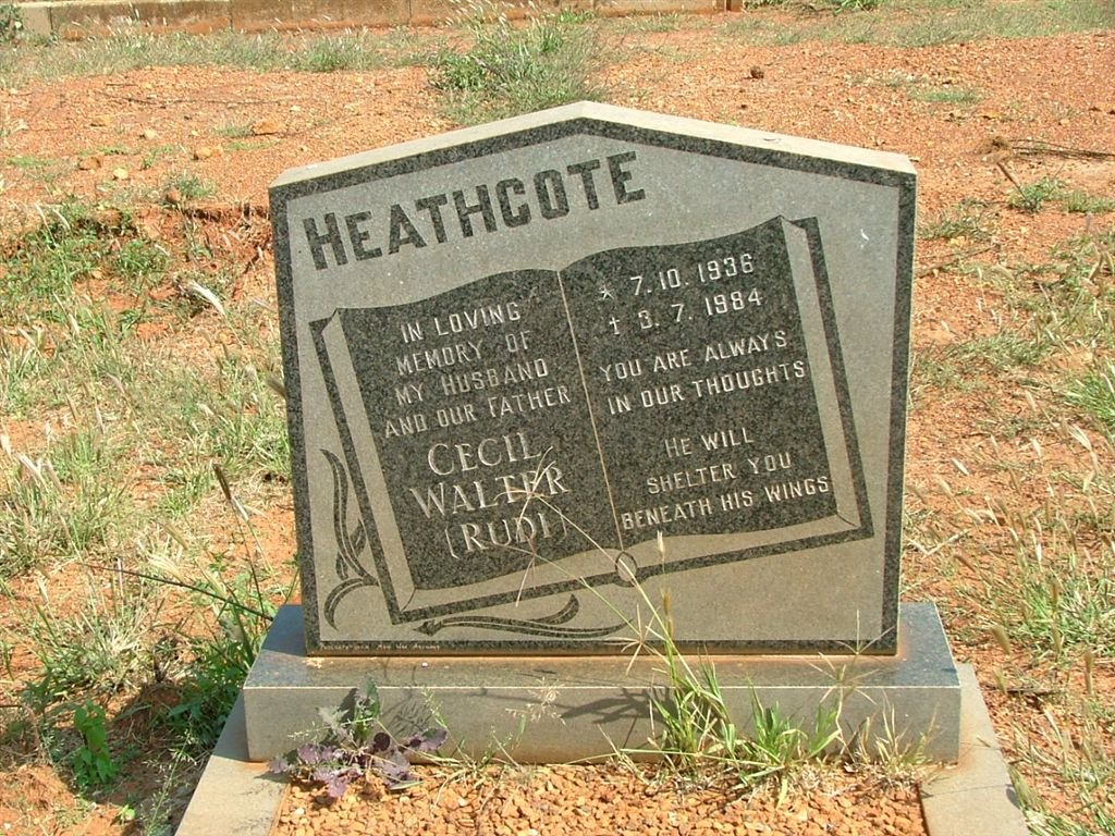 HEATHCOTE Cecil Walter 1936-1984