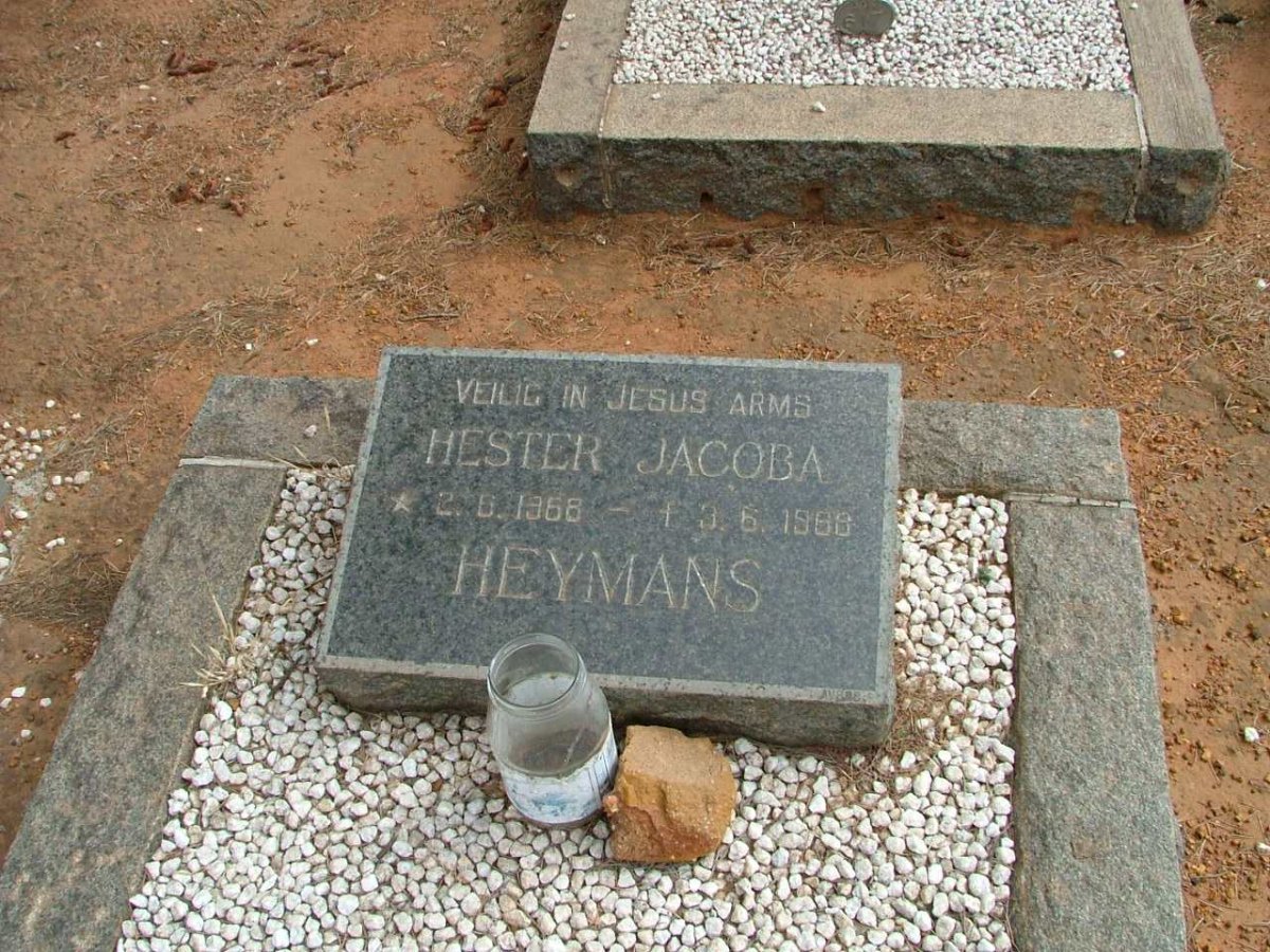 HEYMANS Hester Jacoba  1968-1968