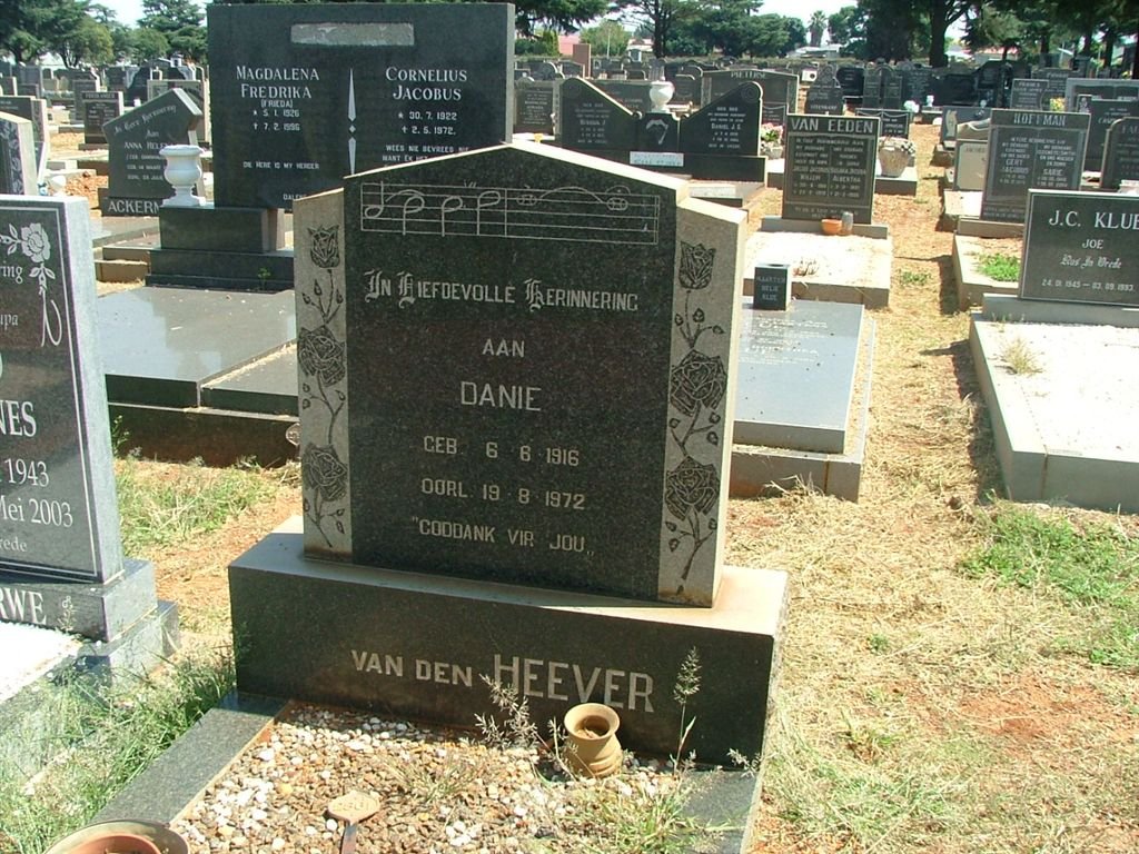 HEEVER Danie, van den 1916-1972