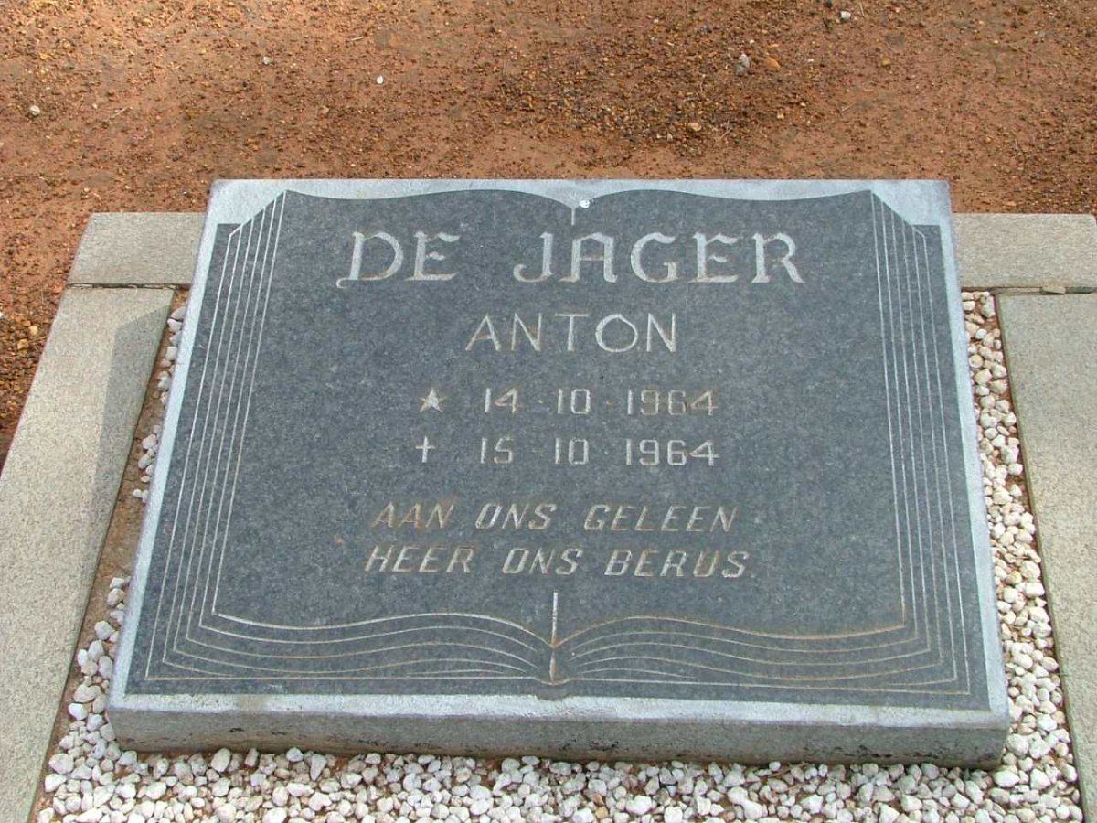 JAGER  Anton, de 1964-1964