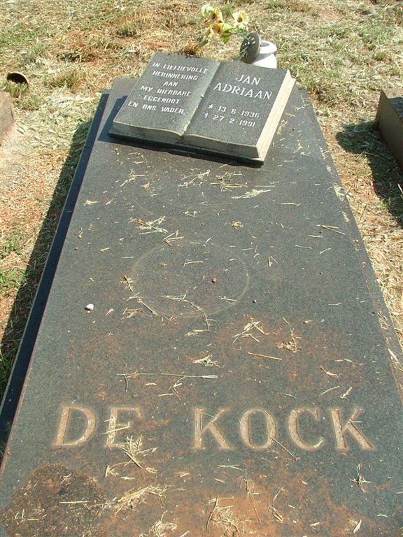 KOCK Jan Adriaan, de 1936-1991