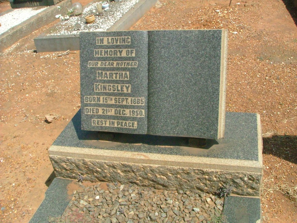 KINGSLEY Martha 1885-1950
