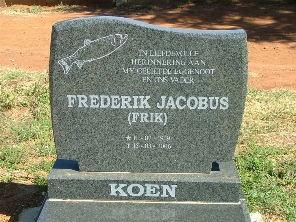 KOEN Frederik Jacobus 1949-2006