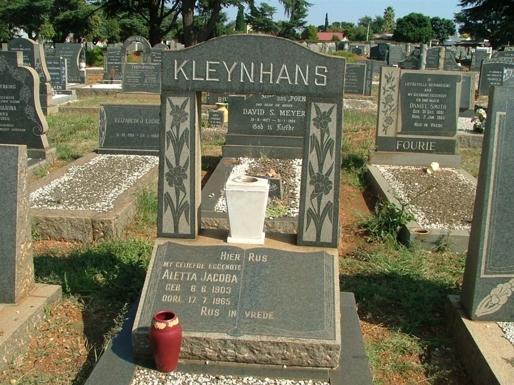 KLEYNHANS Aletta Jacoba 1903-1965