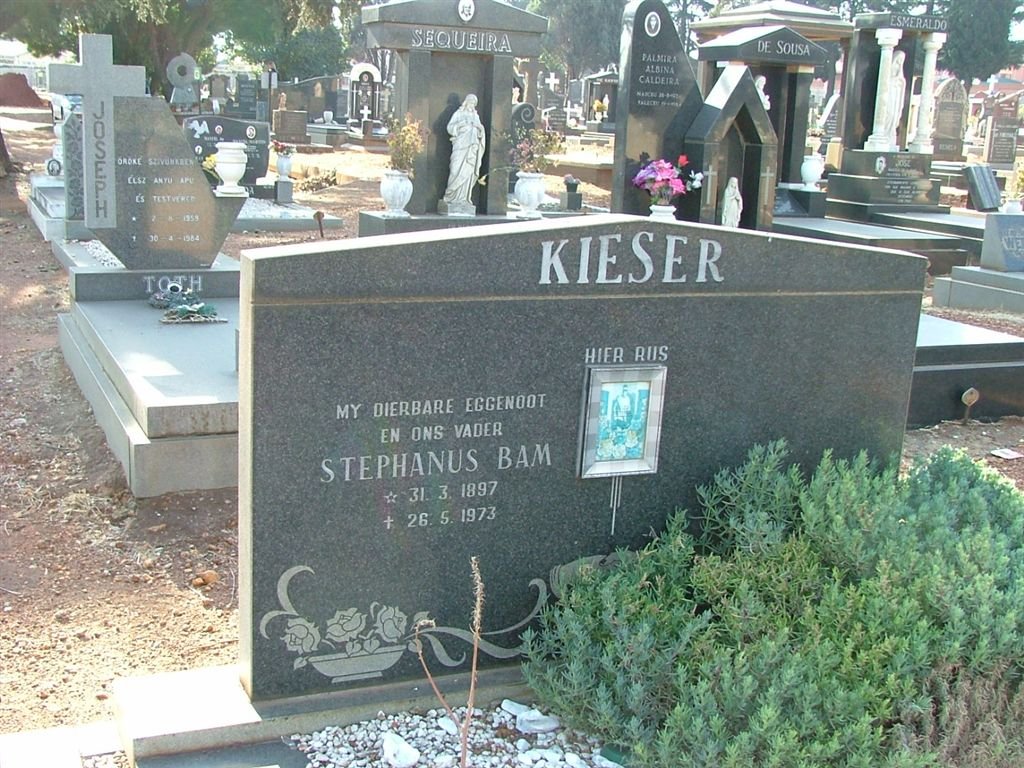 KIESER Stephanus Bam 1897-1973