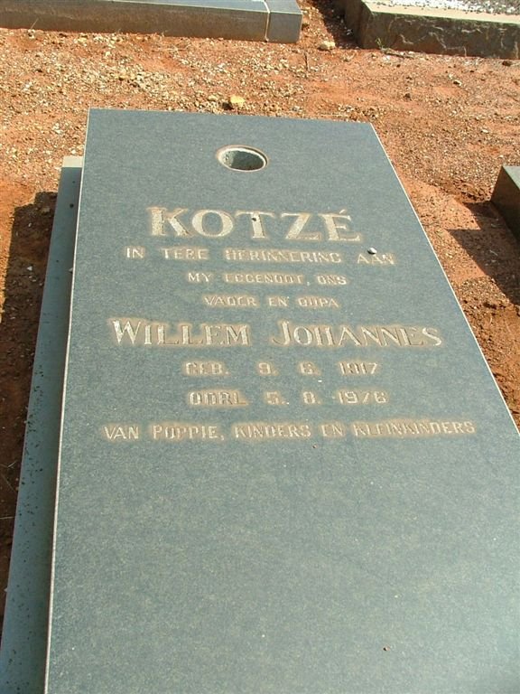 KOTZÉ Willem Johannes 1927-1978