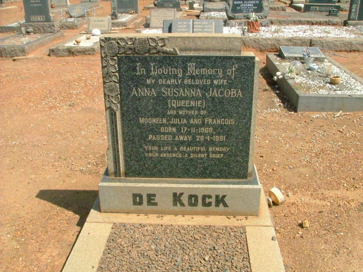 KOCK Anna Susanna Jacoba 1908-1951