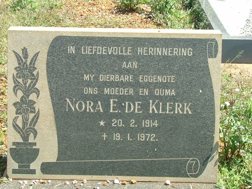 KLERK Nora E., de 1914-1972