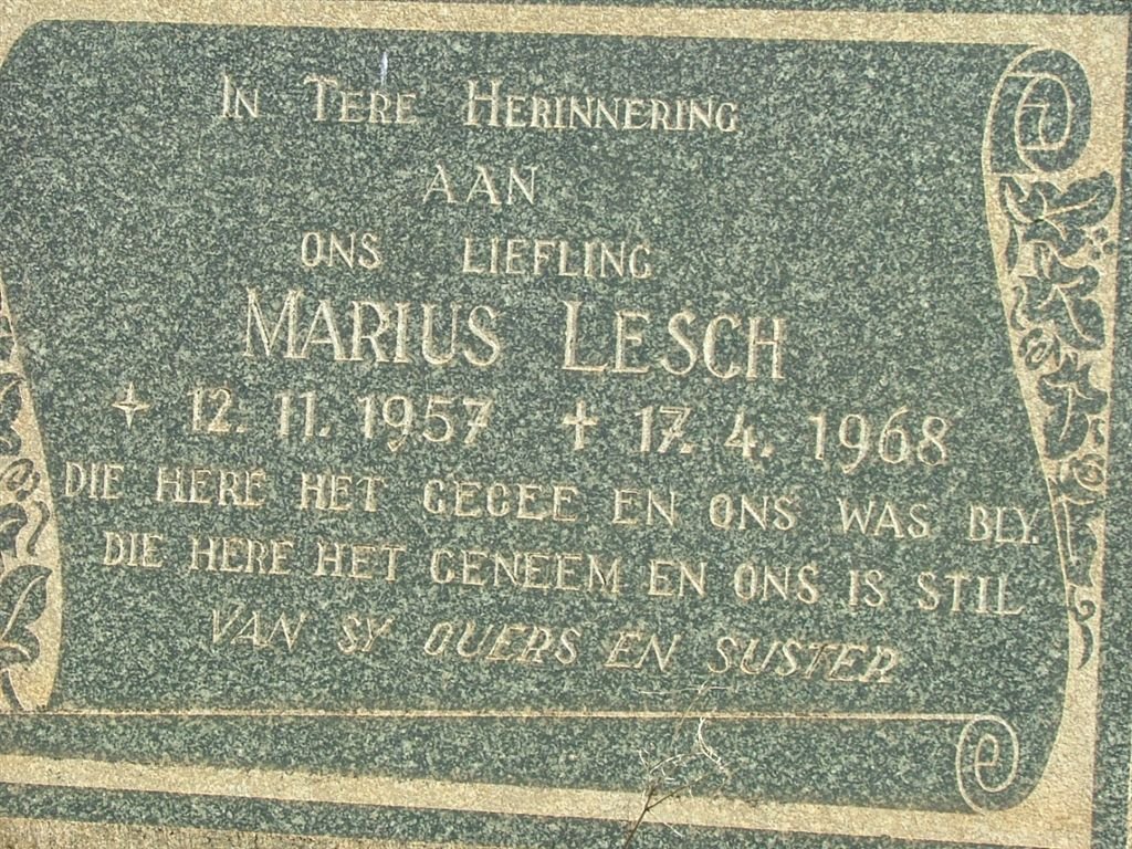 LESCH Marius 1957-1968