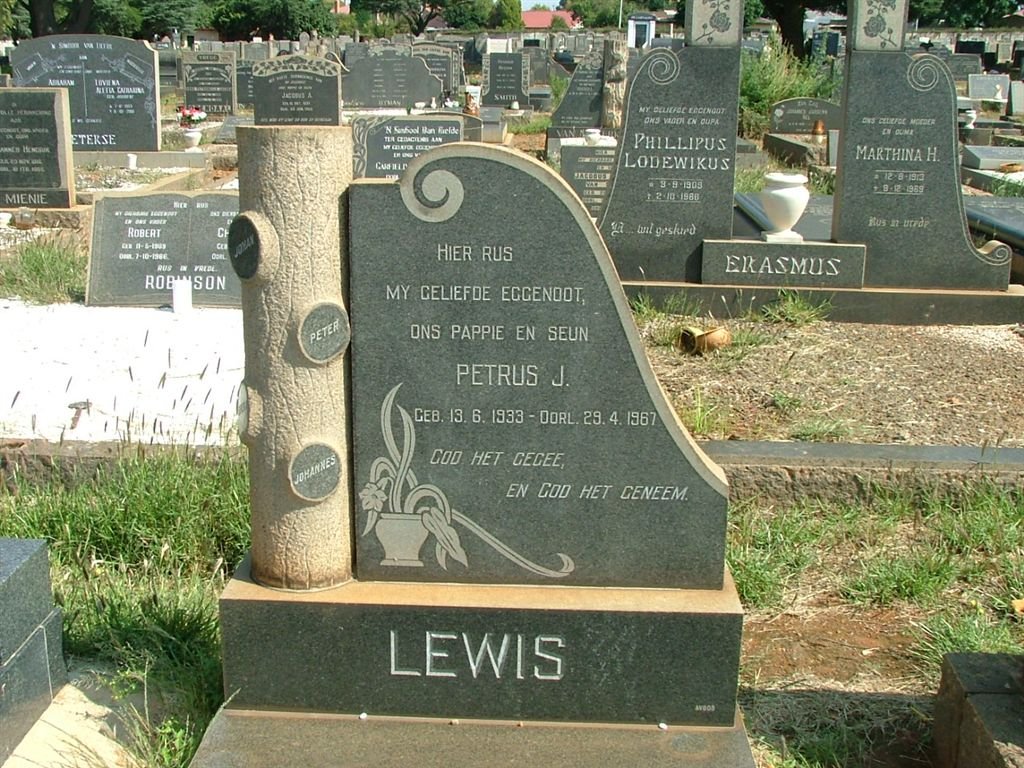 LEWIS Petrus J. 1933-1967