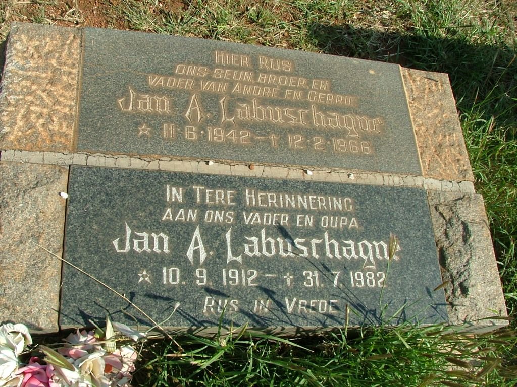 LABUSCHAGNE Jan A. 1912-1982 :: LABUSCHAGNE Jan A. 1942-1966
