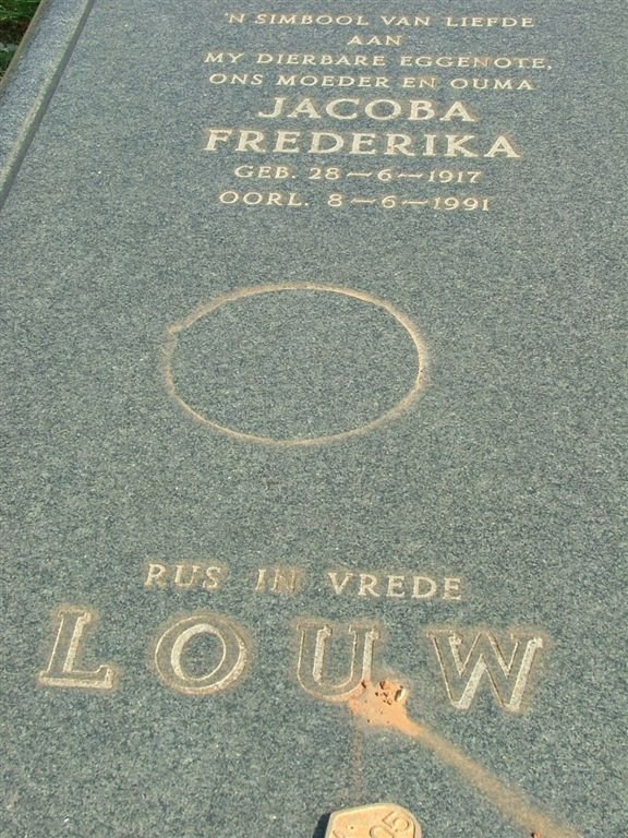 LOUW Jacoba Fredrika 1917-1991