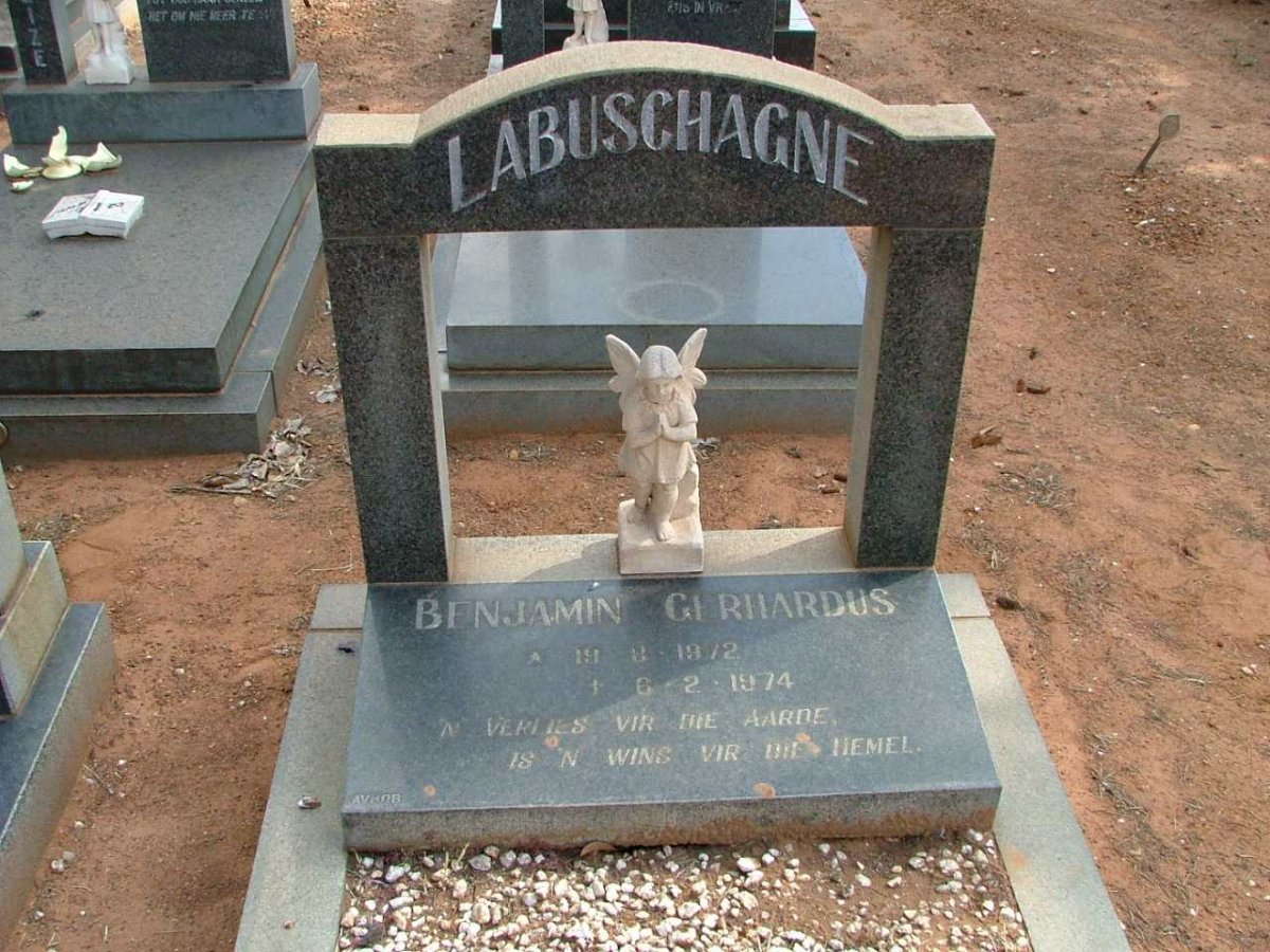 LABUSCHAGNE Benjamin Gerhardus 1972-1974