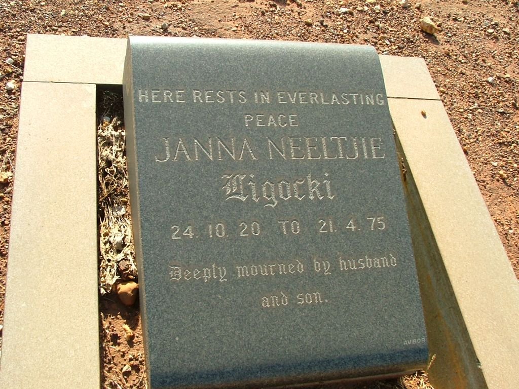 LIGOCKI Janna Neeltjie 1920-1975