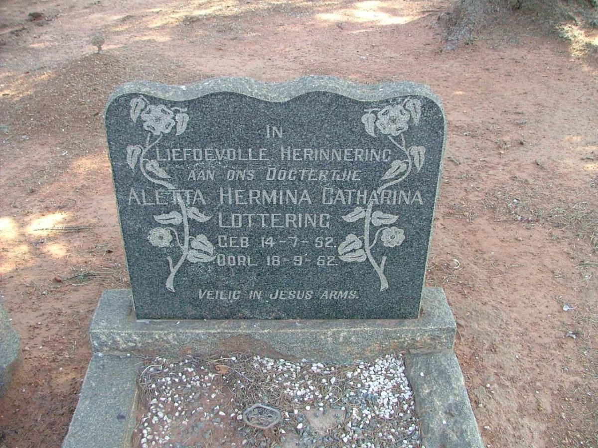 LOTTERING Aletta Hermina Catharina 1952-1952