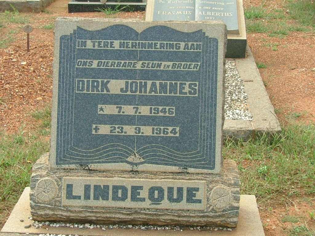LINDEQUE Dirk Johannes 1946-1964