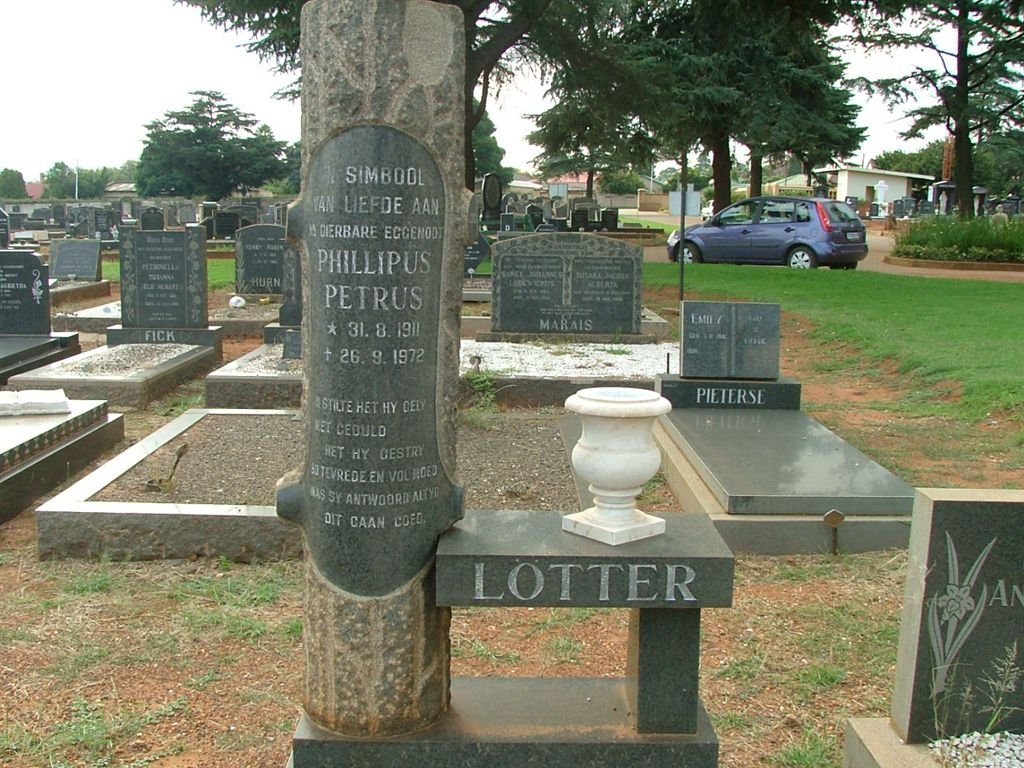 LÖTTER Phillipus Petrus 1911-1972