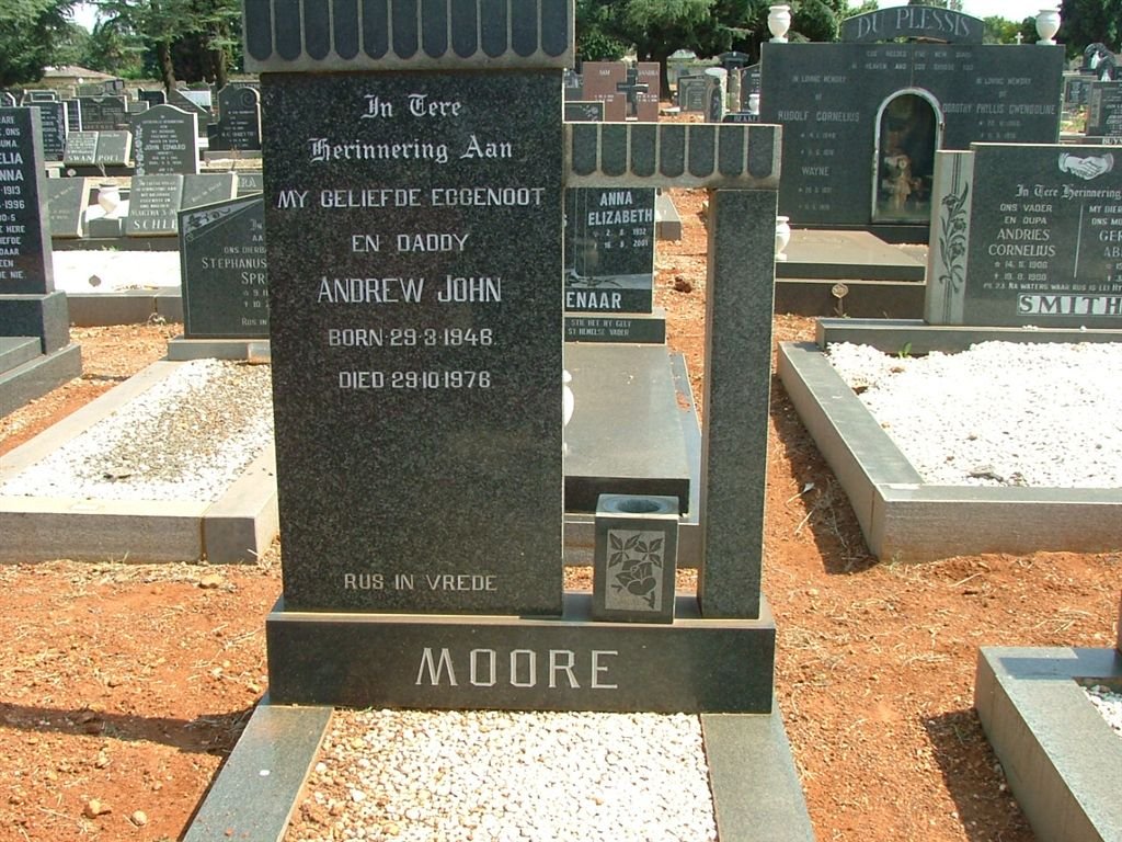 MOORE Andrew John 1948-1978