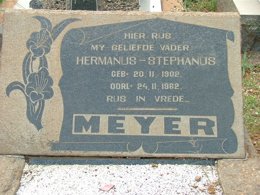 MEYER Hermanus-Stephanus 1902-1962