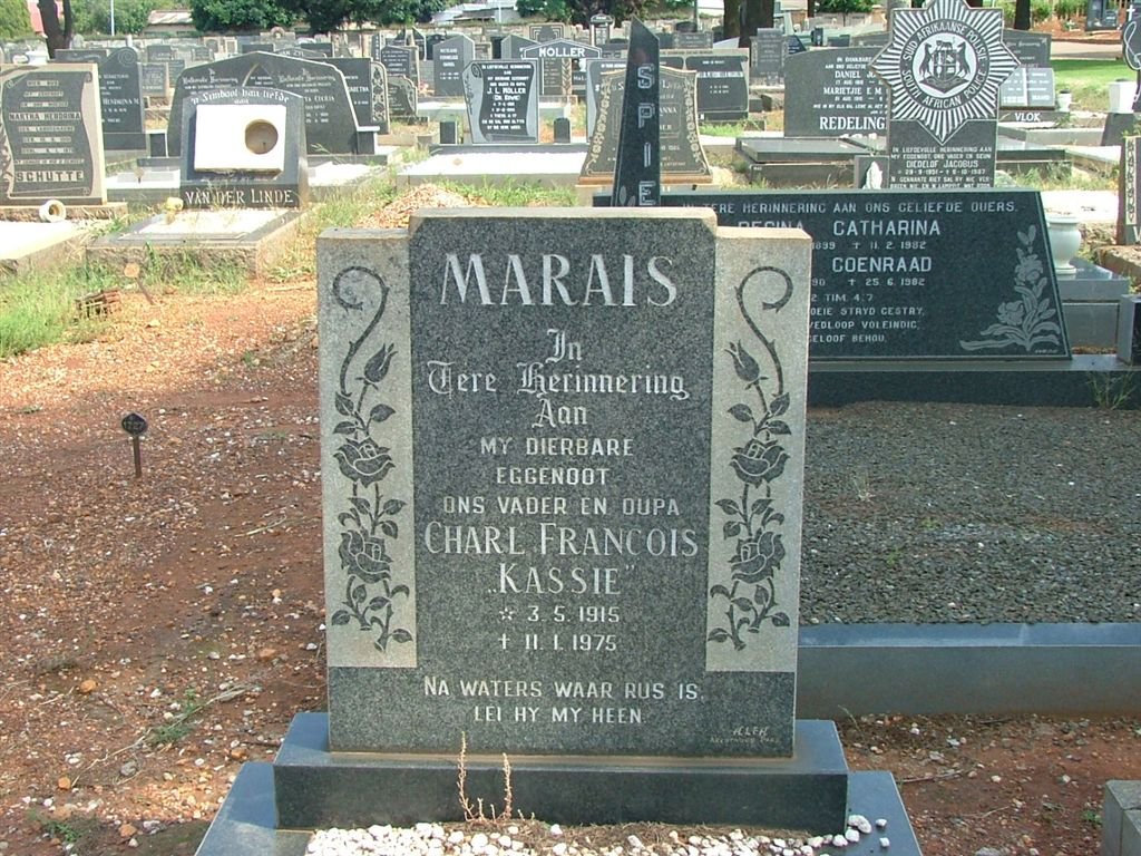 MARAIS Charl Francois 1915-1975